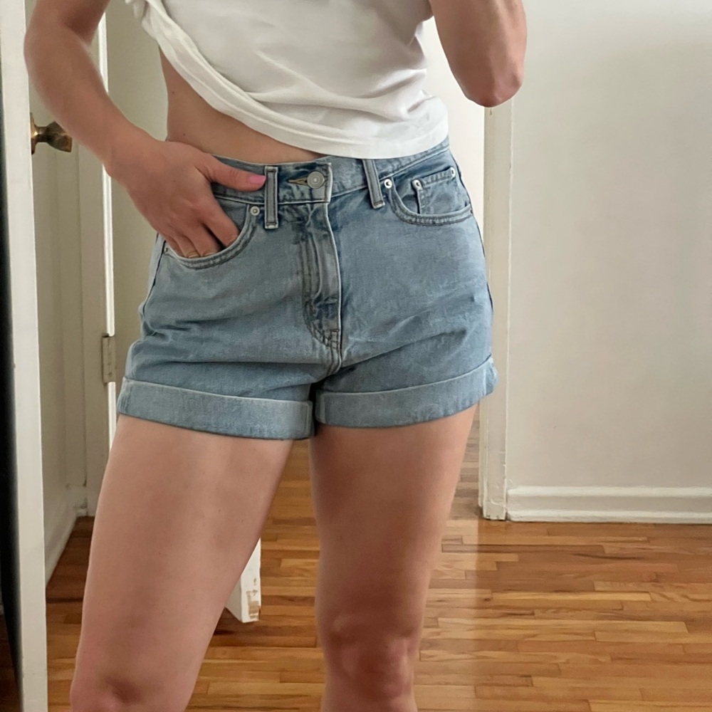 Levi A Line Mom Shorts